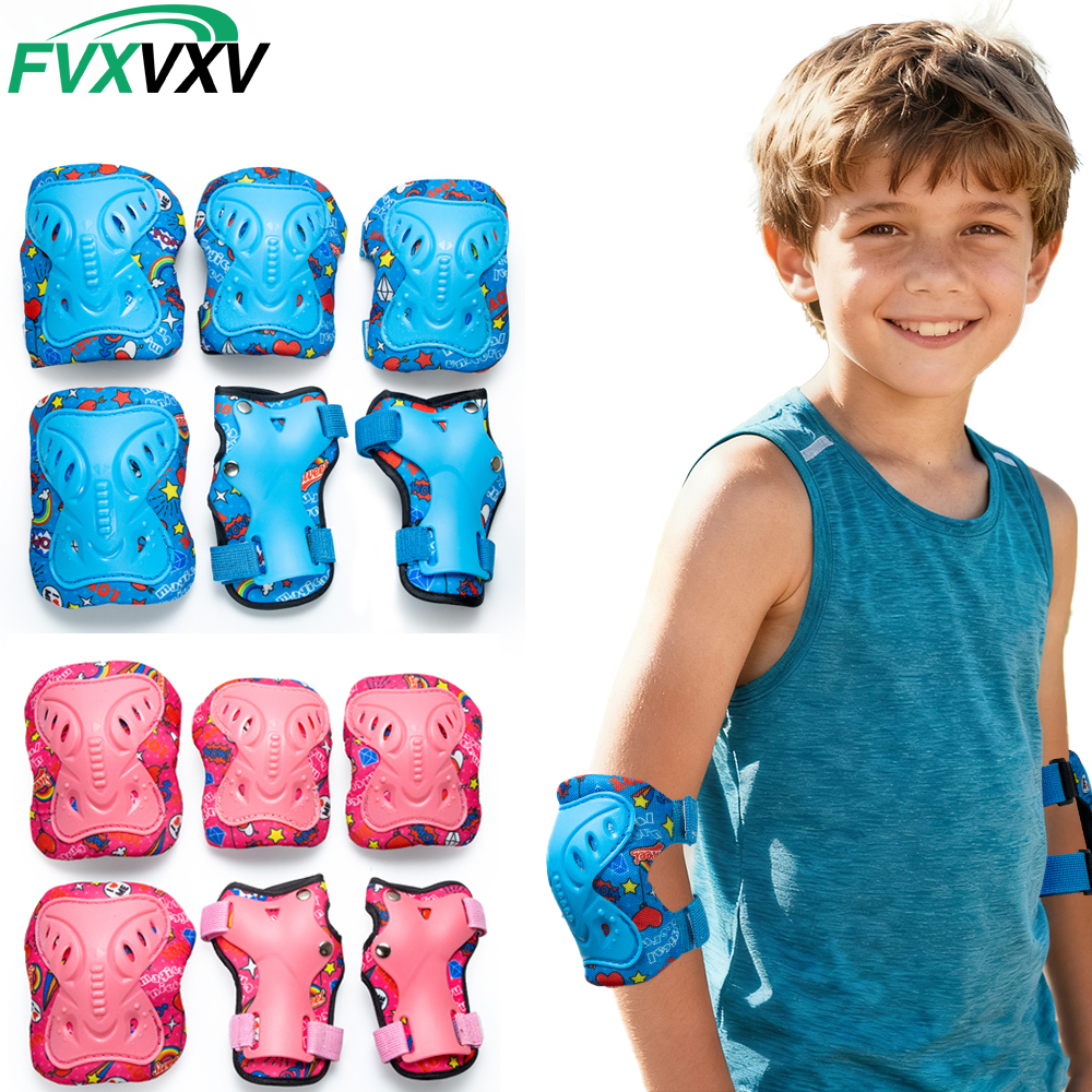 Cycling Gear Of The Year - 6Pcs Kids 3-10 Years Knee Pad