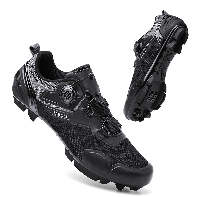 Clipless Mtb Shoes - Knit Cycling Sneakers Men Women MTB