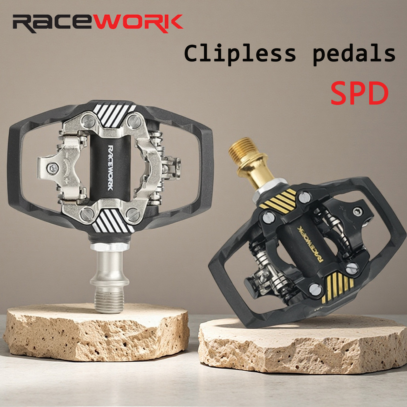 Clipless Mtb Shoes - RACEWORK mtb Clipless pedals Nylon Mountain