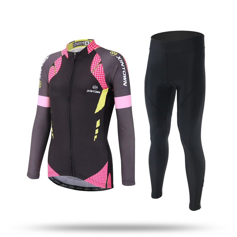 Cycling Gear Women Sale - XINTOWN Women's Long Sleeve Cycling Set
