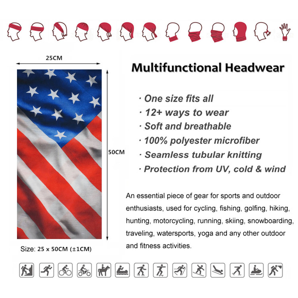 USA Flag Pattern Sun Protectiv - Cycling Gears avis et prix