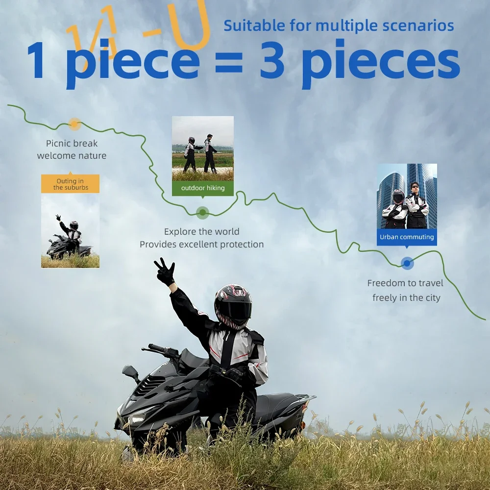 Men's and Women's Motorcycle R - Cycling Gear For Rain avis et prix