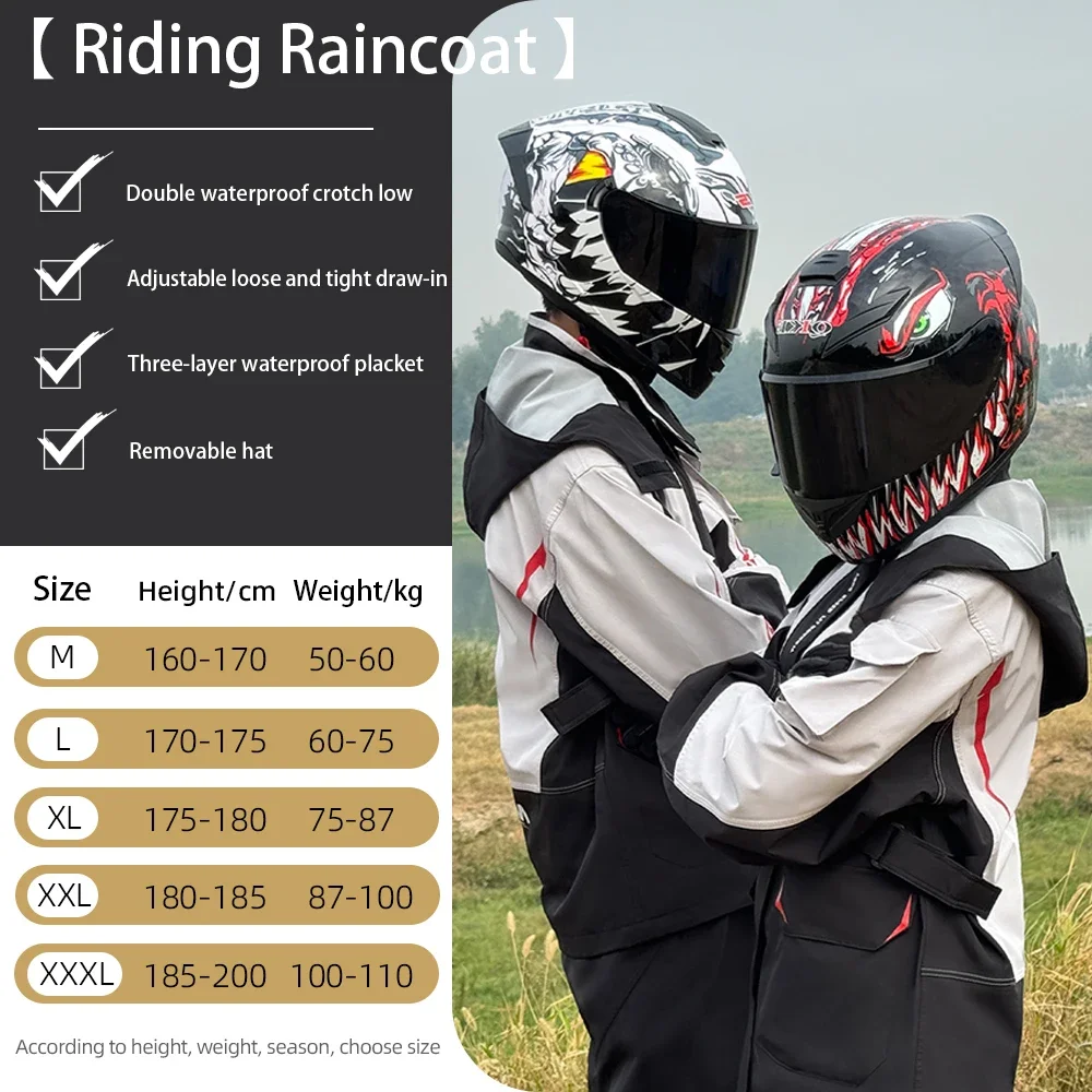 Men's and Women's Motorcycle R - Cycling Gear For Rain avis et prix