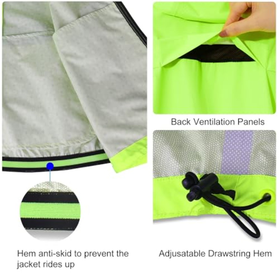 Men's Rain Jacket Waterproof W - Cycling Gear For Rain avis et prix