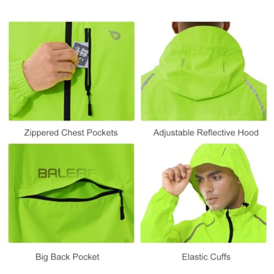 Men's Rain Jacket Waterproof W - Cycling Gear For Rain avis et prix