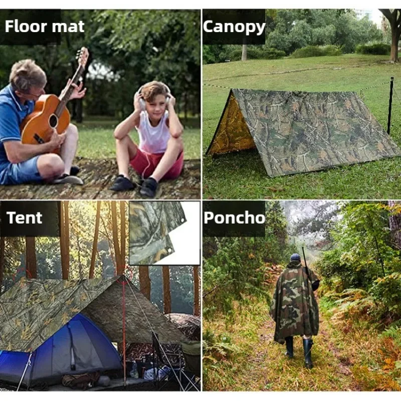 Tactical Camouflage Rain Ponch - Cycling Gear For Rain avis et prix