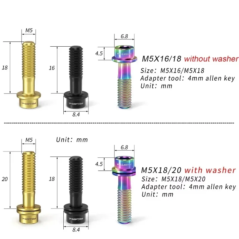 RISK Bicycle Screws Titanium M - Xc Mtb Gear avis et prix