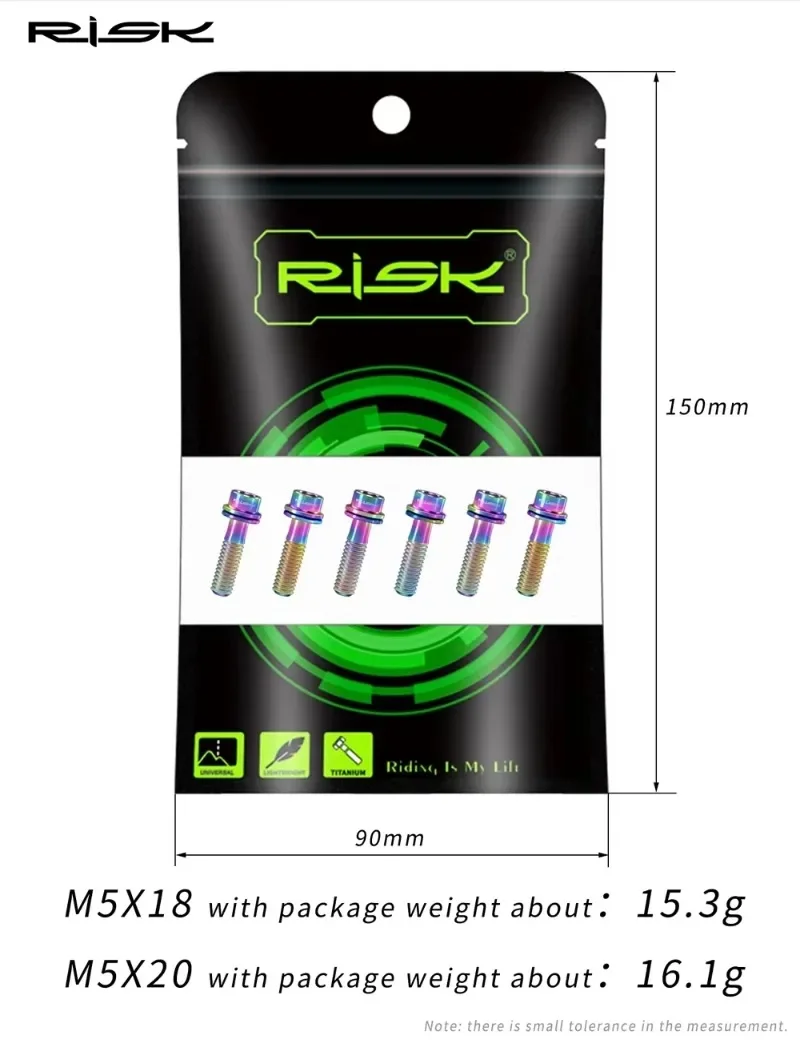 RISK Bicycle Screws Titanium M - Xc Mtb Gear avis et prix