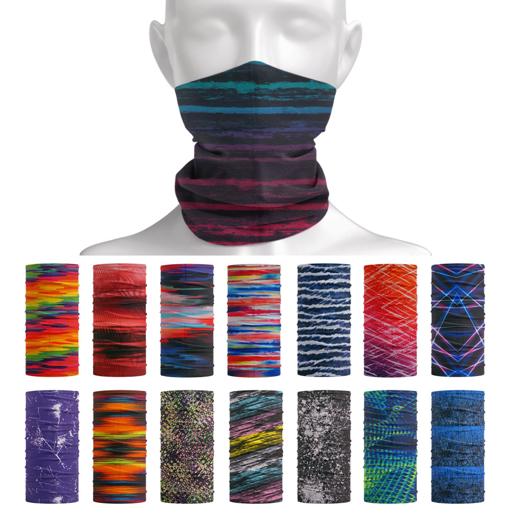 Tie-Dye Stripes Pattern Neckch - Cycling Gears avis et prix