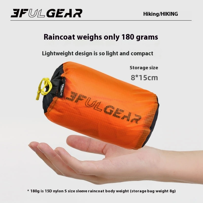 3F UL GEAR Zipper Raincoat 15D - Cycling Gear For Rain avis et prix