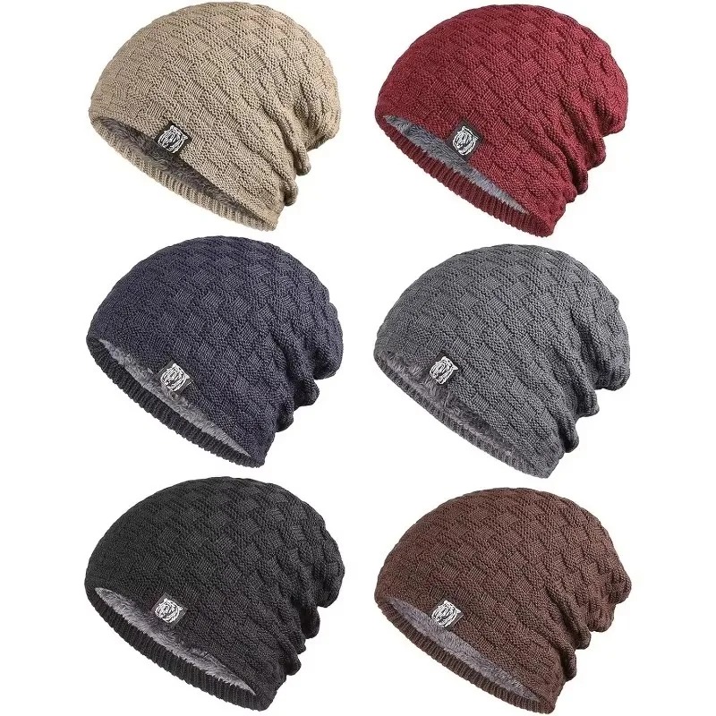 Mens Plush Lining Beanie Winte - Cycling Gear For Cold Weather avis et prix