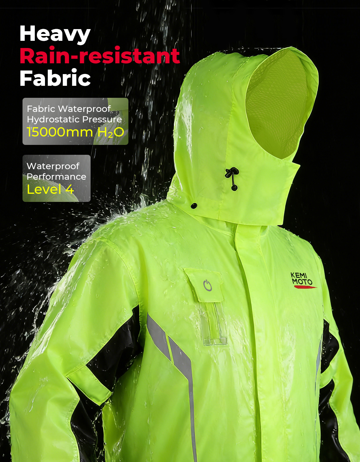 KEMIMOTO Unisex Waterproof Rai - Cycling Gear For Rain avis et prix