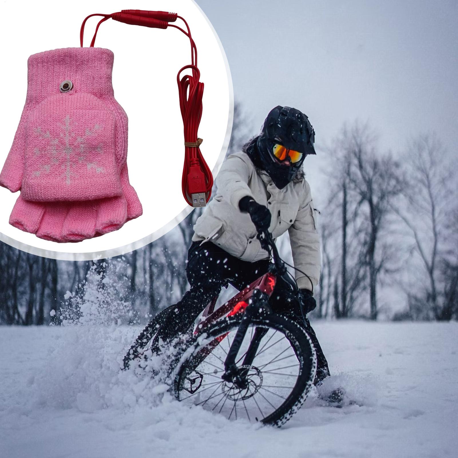 Heated Gloves Fingerless USB H - Cycling Gear For Cold Weather avis et prix