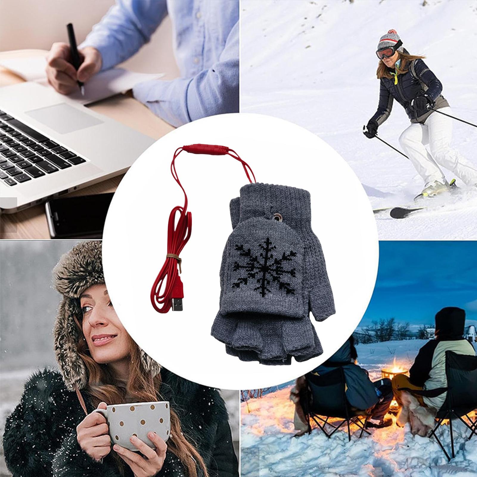 Heated Gloves Fingerless USB H - Cycling Gear For Cold Weather avis et prix