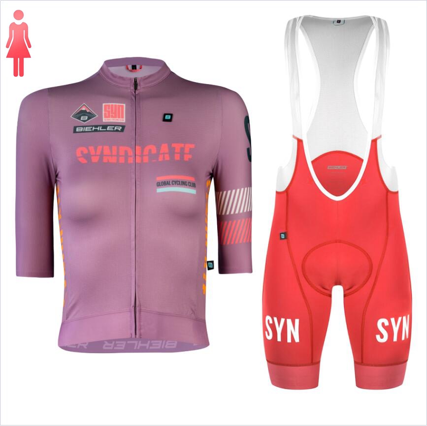 SYN Purple short sleeve Jersey - Cycling Gear Women Sale avis et prix