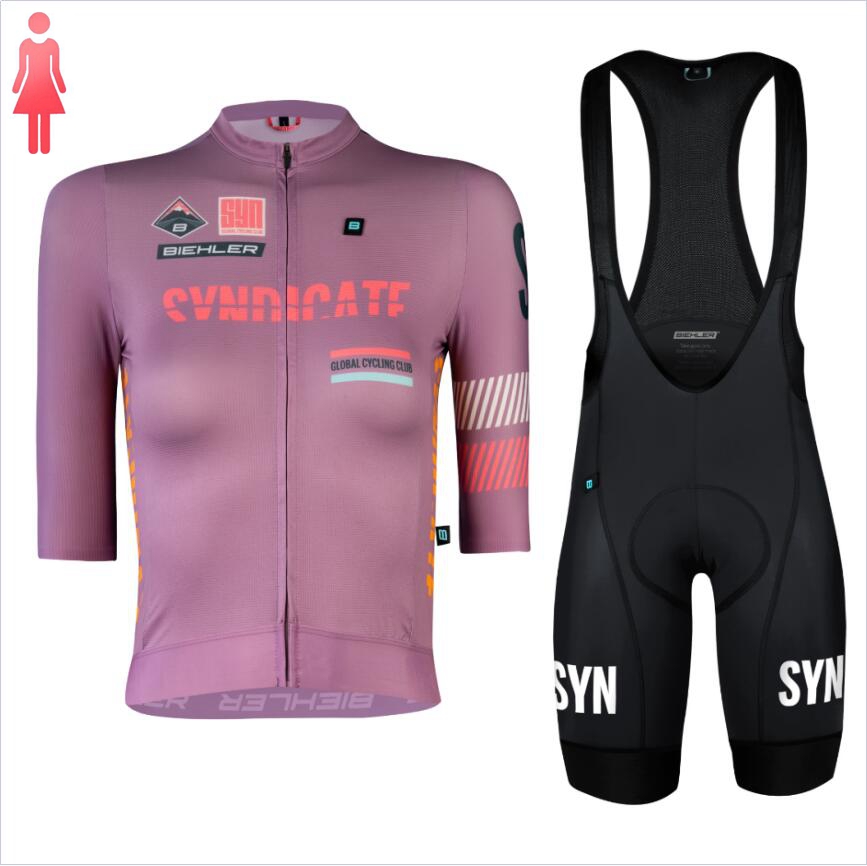 SYN Purple short sleeve Jersey - Cycling Gear Women Sale avis et prix