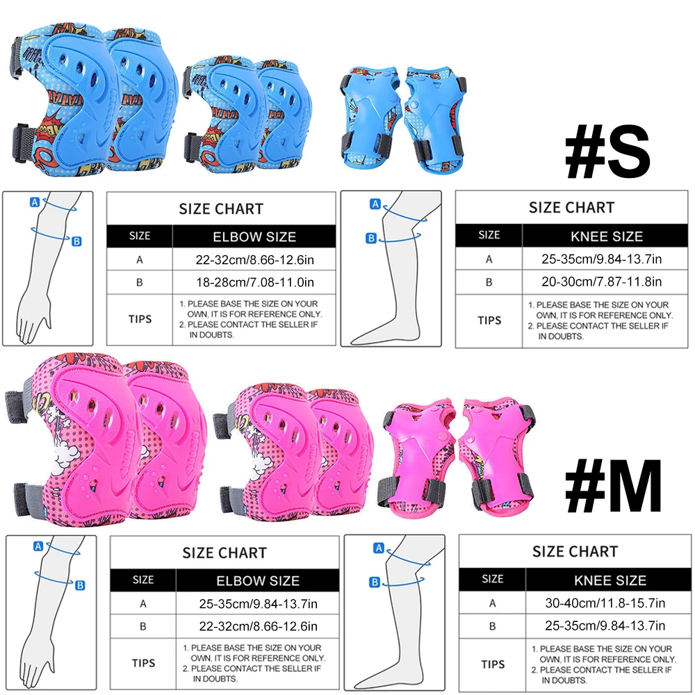 6Pcs Kids 3-12 Years Knee Elbo - Cycling Gear Of The Year avis et prix