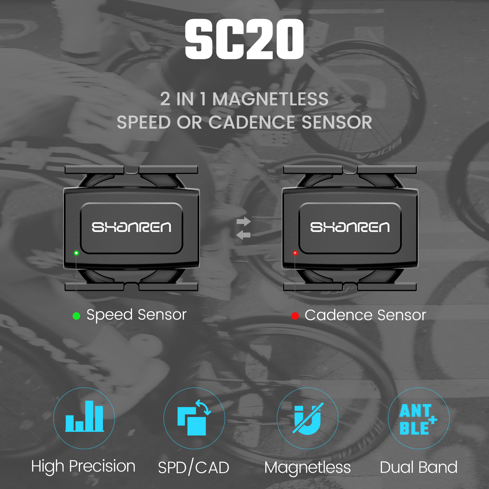 SHANREN Speed Cadence Sensor B - Cycling Zwift avis et prix