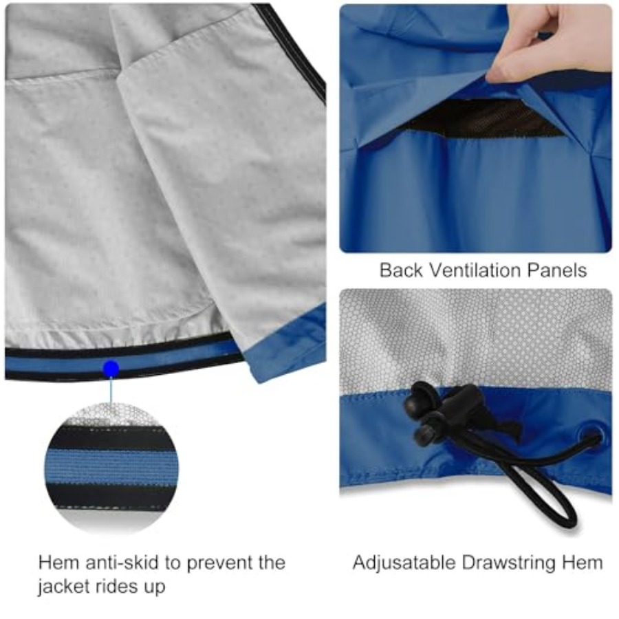 Men's Rain Jacket Waterproof W - Cycling Gear For Rain avis et prix