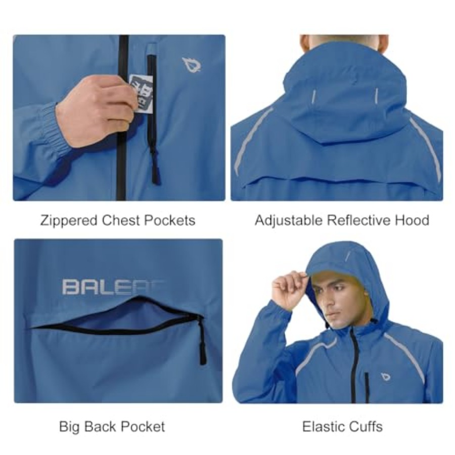 Men's Rain Jacket Waterproof W - Cycling Gear For Rain avis et prix